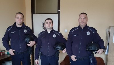 KC Pančevo - Donirani balistički šlemovi