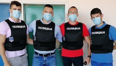 KC Zrenjanin – Donacija pancirnih prsluka kriminalističkoj policiji PPU Zrenjanin