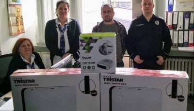 KC BOR SG Majdanpek – Donacija grejalica u PS Majdanpek