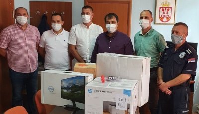 KC Jagodina SG Rekovac – Vredna donacija opštine Policijskoj stanici Rekovac